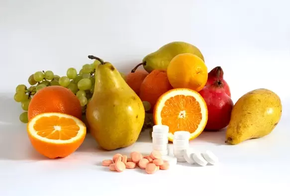 вітаміны ў садавіне і таблетках для патэнцыі